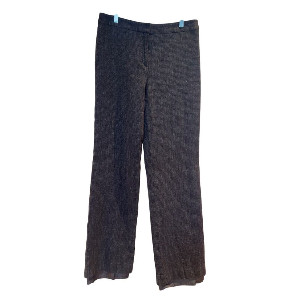 Lafayette 148 Brown Tweed Pants Size 8